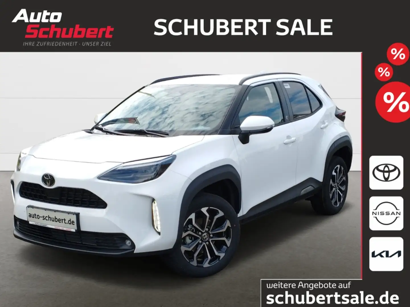 Toyota Yaris Cross Team D Hybrid 1,5l WINTER-PAKET+SHZ+ Navi+LED+Appl Bílá - 1