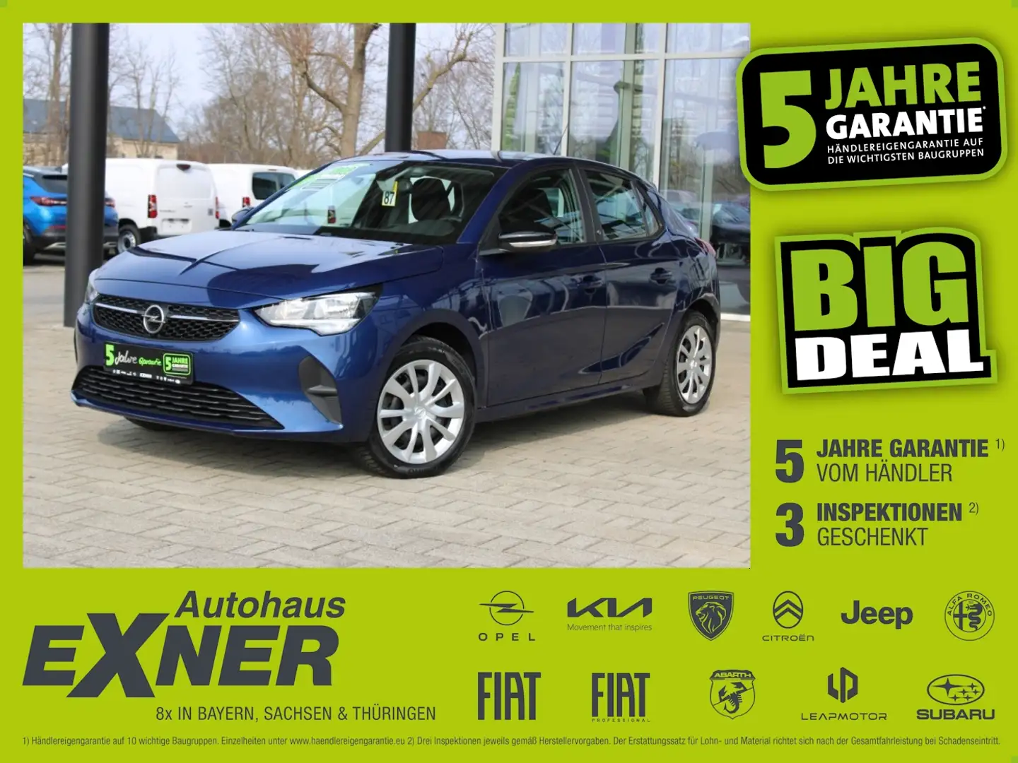 Opel Corsa-e EDITION - 50kWh Inkl. Batteriezertifikat Blau - 1