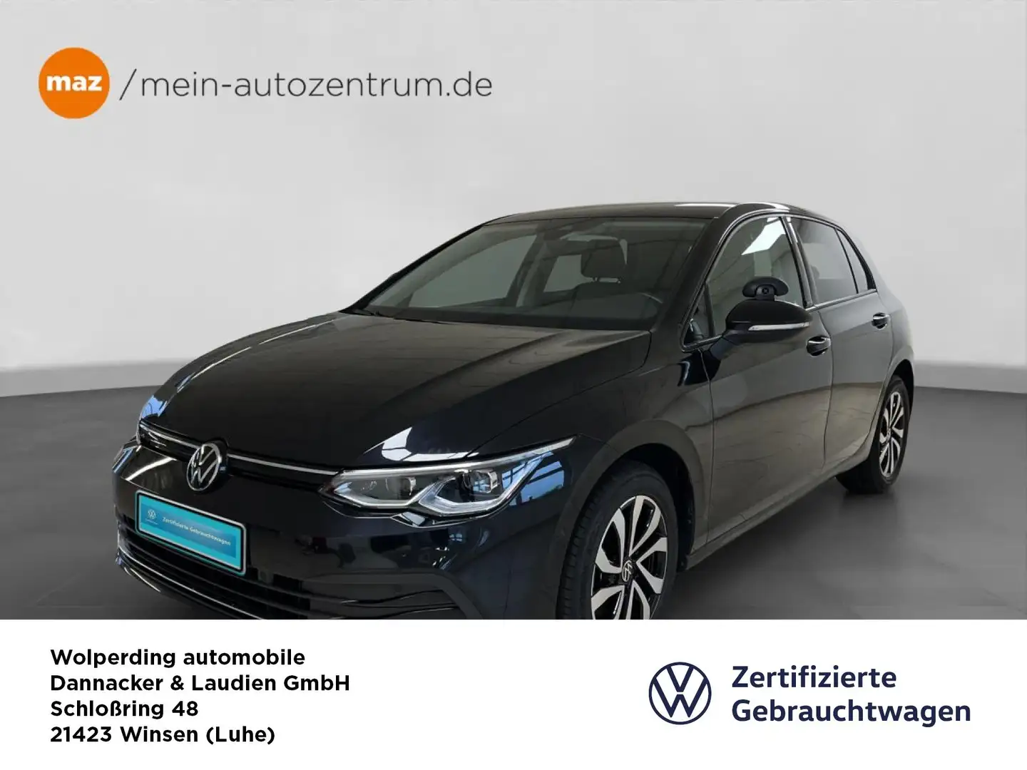 Volkswagen Golf VIII 2.0 TDI DSG Active Fahrschulwagen Navi Zwart - 1