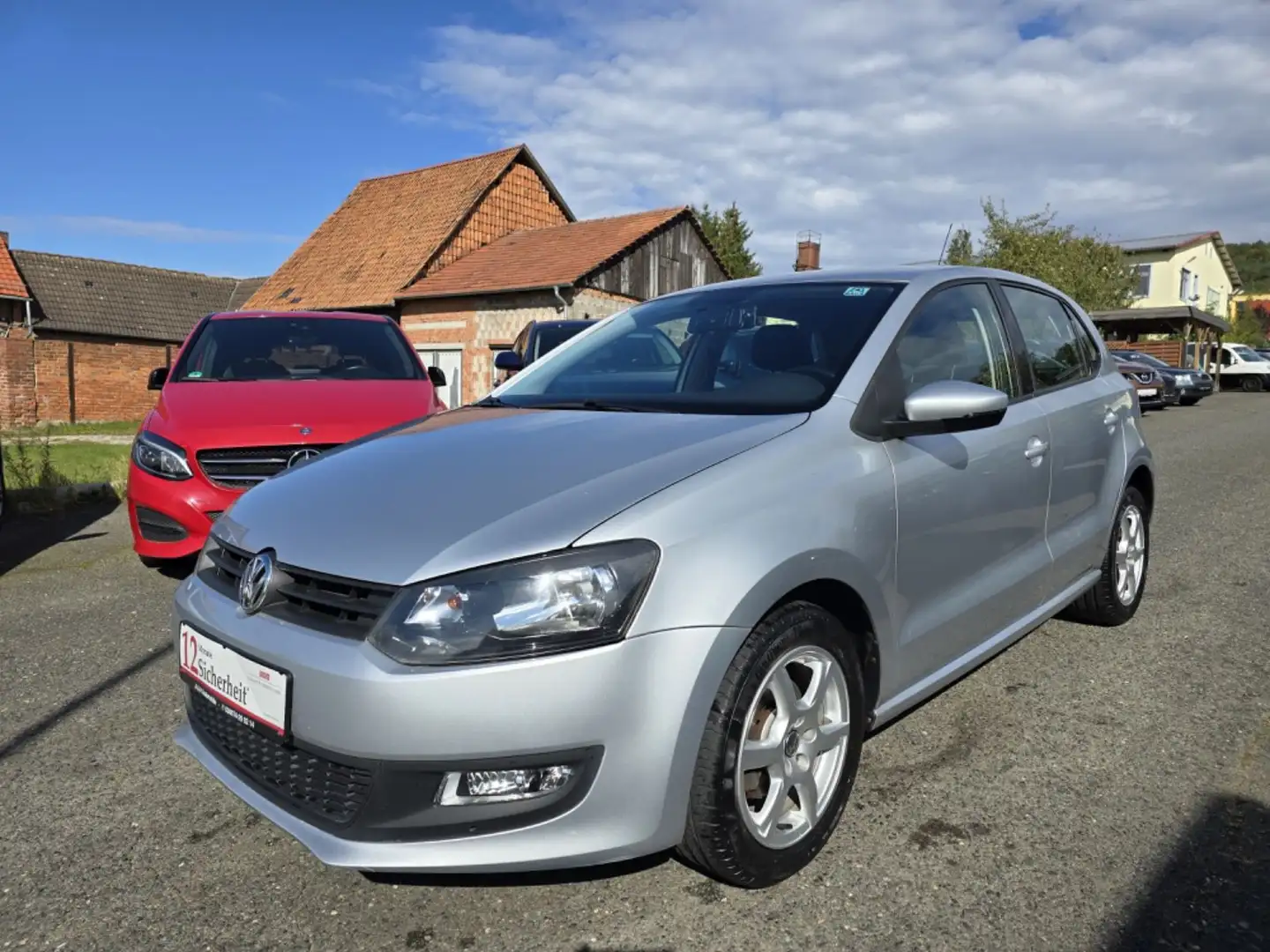 Volkswagen Polo V Style 1,4L 93000 Km Klima 8x bereift Silber - 1