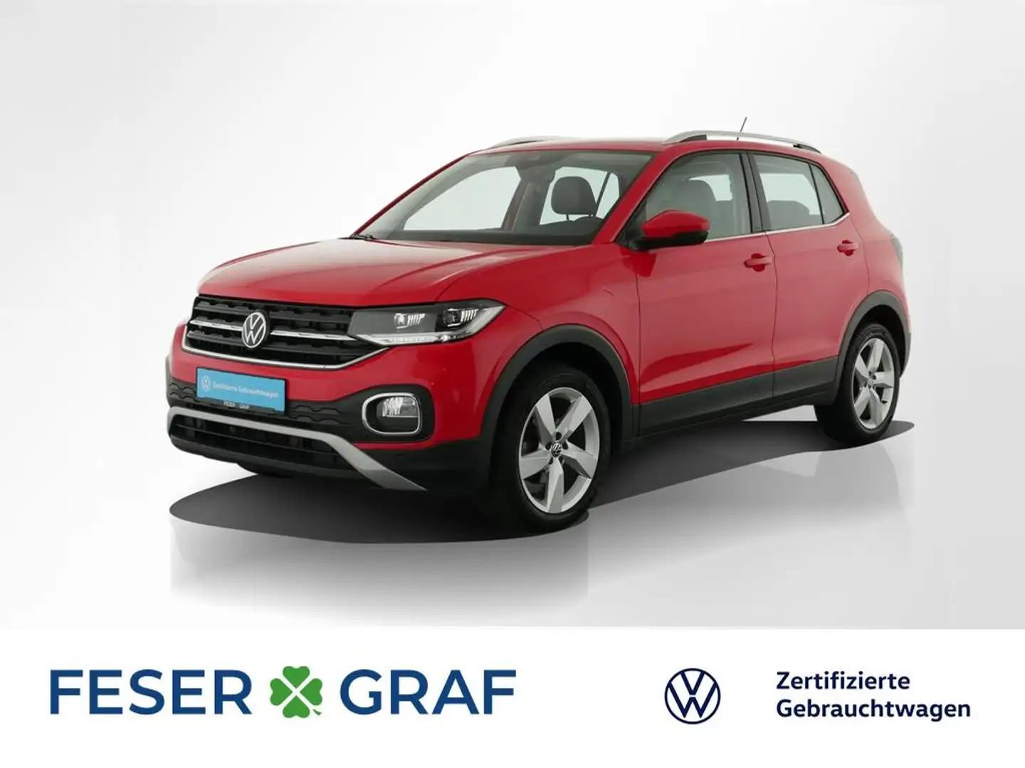 Volkswagen T-Cross Style 1.0 TSI APP Kamera LED Rot - 1