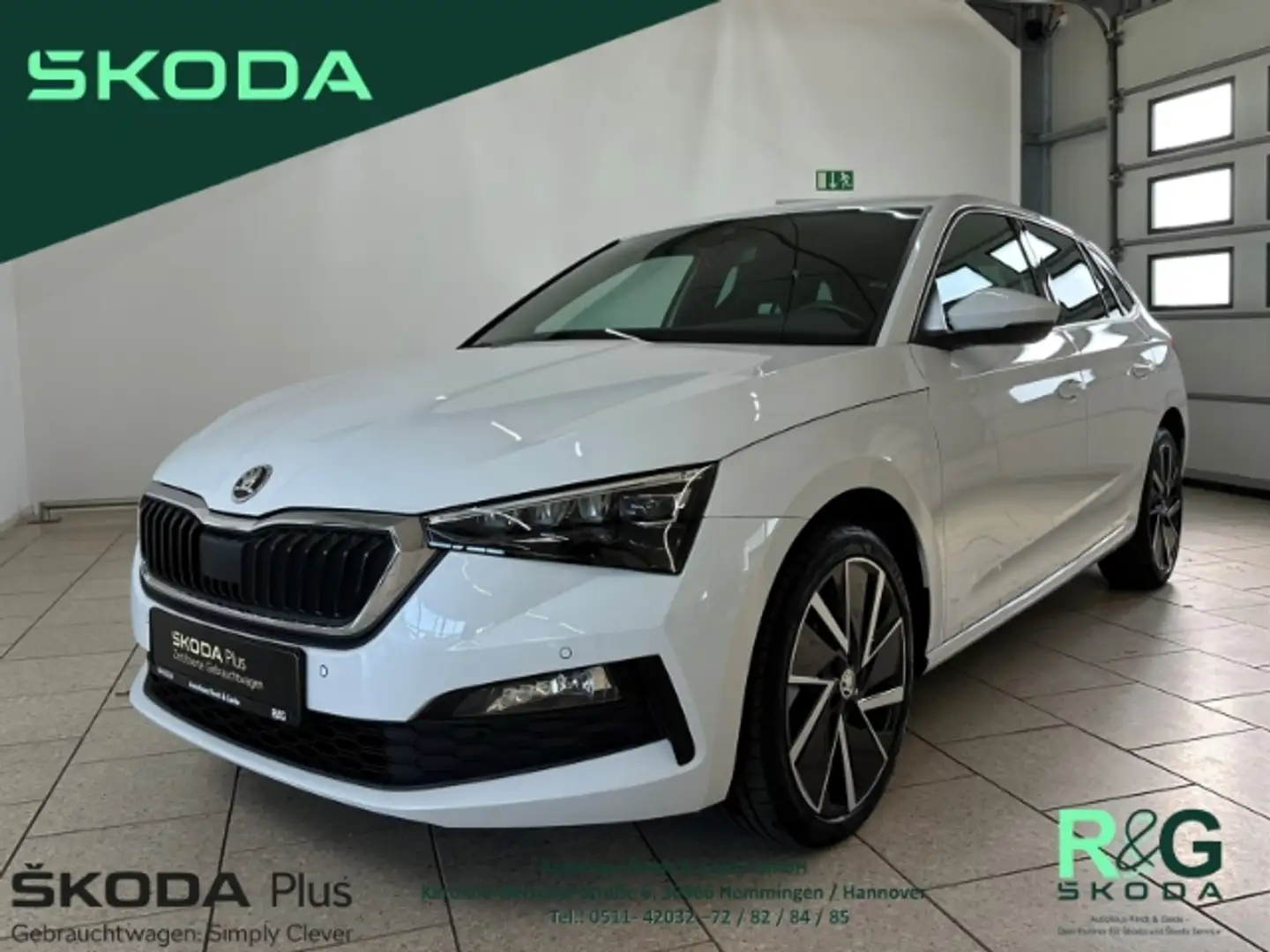 Skoda Scala Style 1.5 TSI AHK ACC Kamera Freisprech LaneAssist Weiß - 1