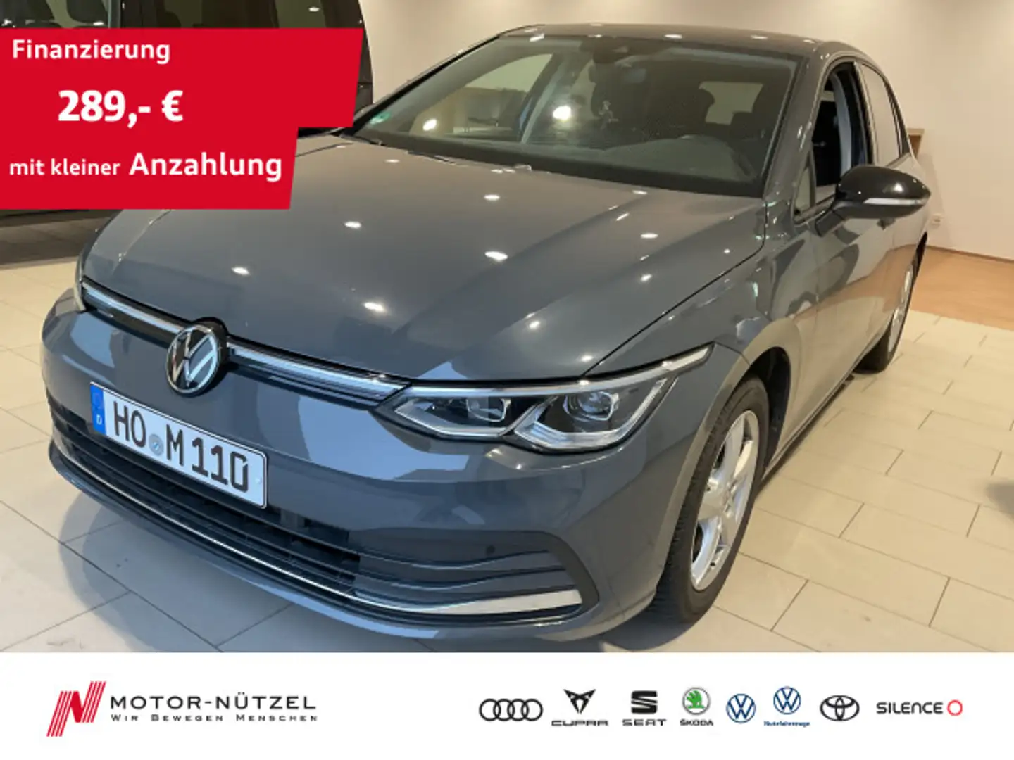 Volkswagen Golf VIII 1.5TSI MOVE LED+NAV+ACC+SHZ+APP+RFK Grau - 1