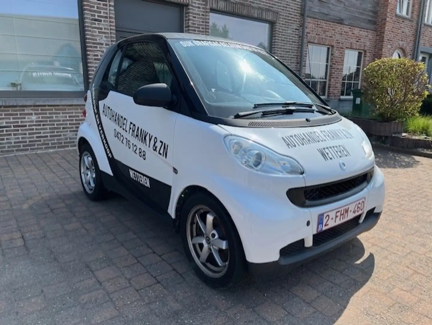smart forTwo Coupe 1.0i Mhd Pure Softouch *Airco*Alu velgen* White - 1