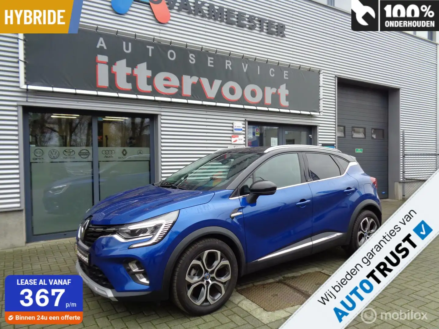 Renault Captur 1.6 E-Tech Plug-in Hybrid 160 Intens Blauw - 1