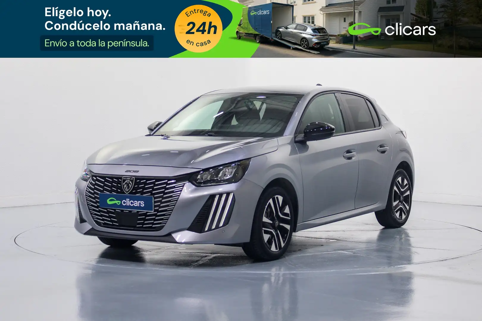 Peugeot 208 1.2 Puretech S&S Allure 100 Plateado - 1