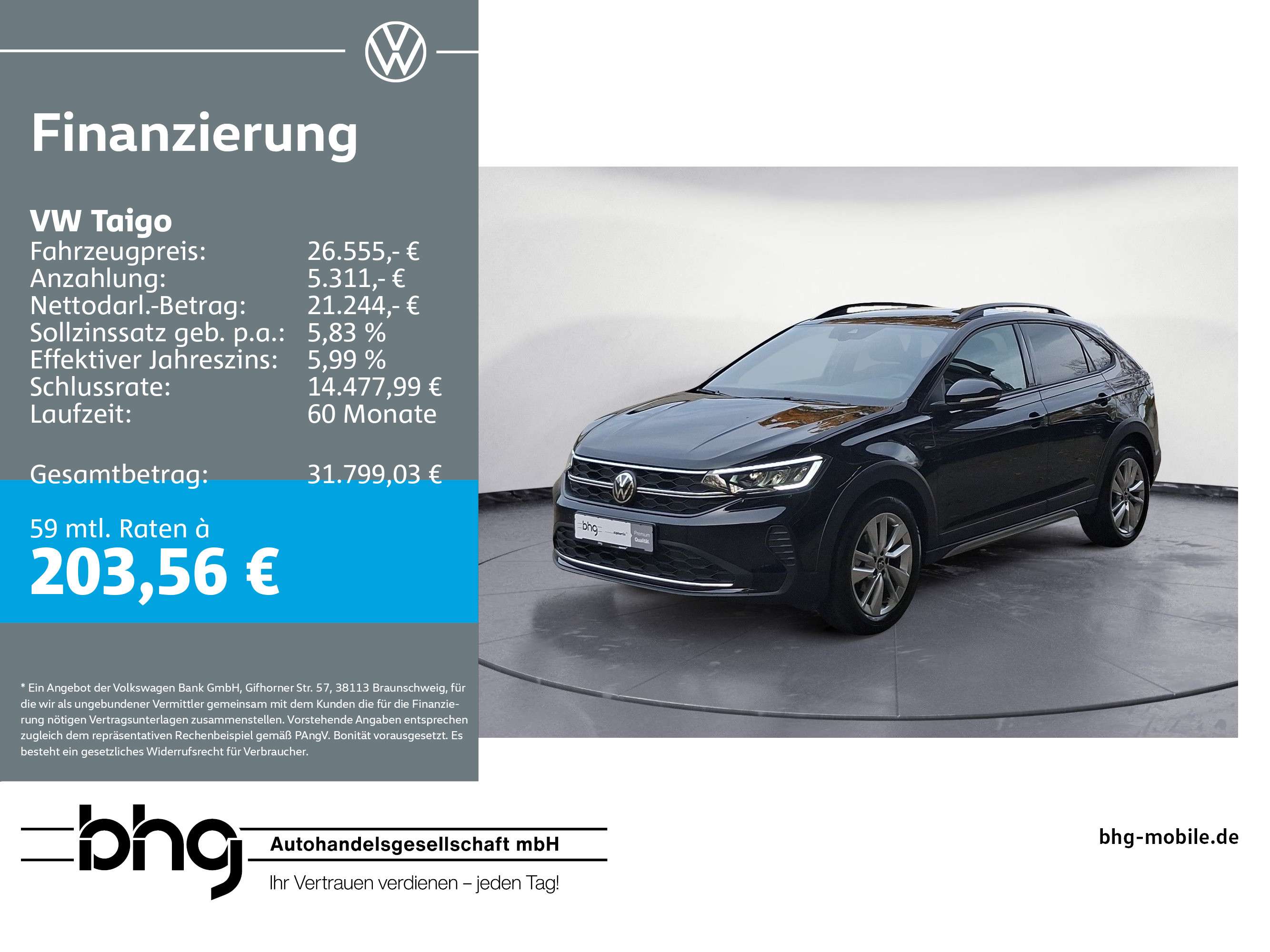 Second hand Volkswagen Taigo 1.0