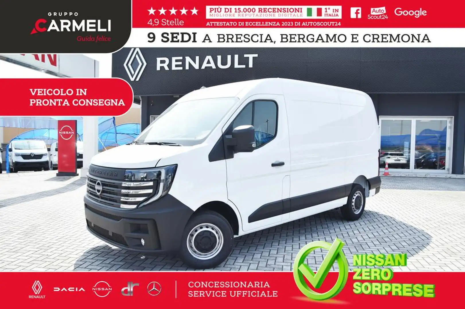 Nissan Interstar fwd 35 2.0 dci 150cv L2H2 N Connecta - AUTOCARRO Bianco - 1