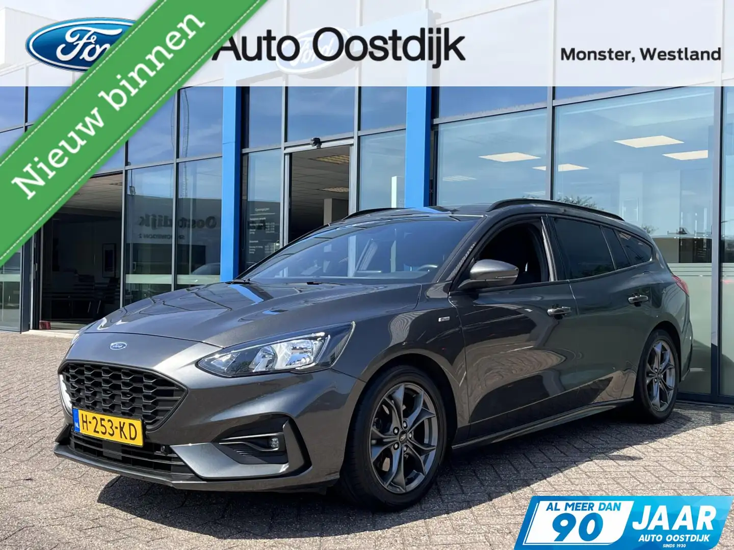 Ford Focus Wagon 1.0 EcoBoost ST Line 125PK Cruise Navi Clima Grijs - 1