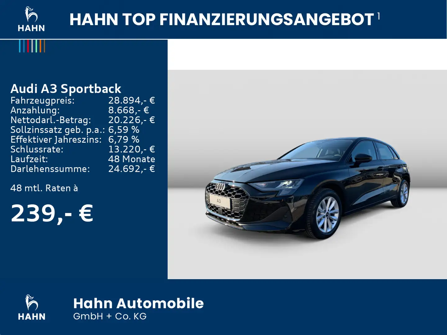 Audi A3 30 TFSI 85(116) kW(PS) , ACC, Nero - 2