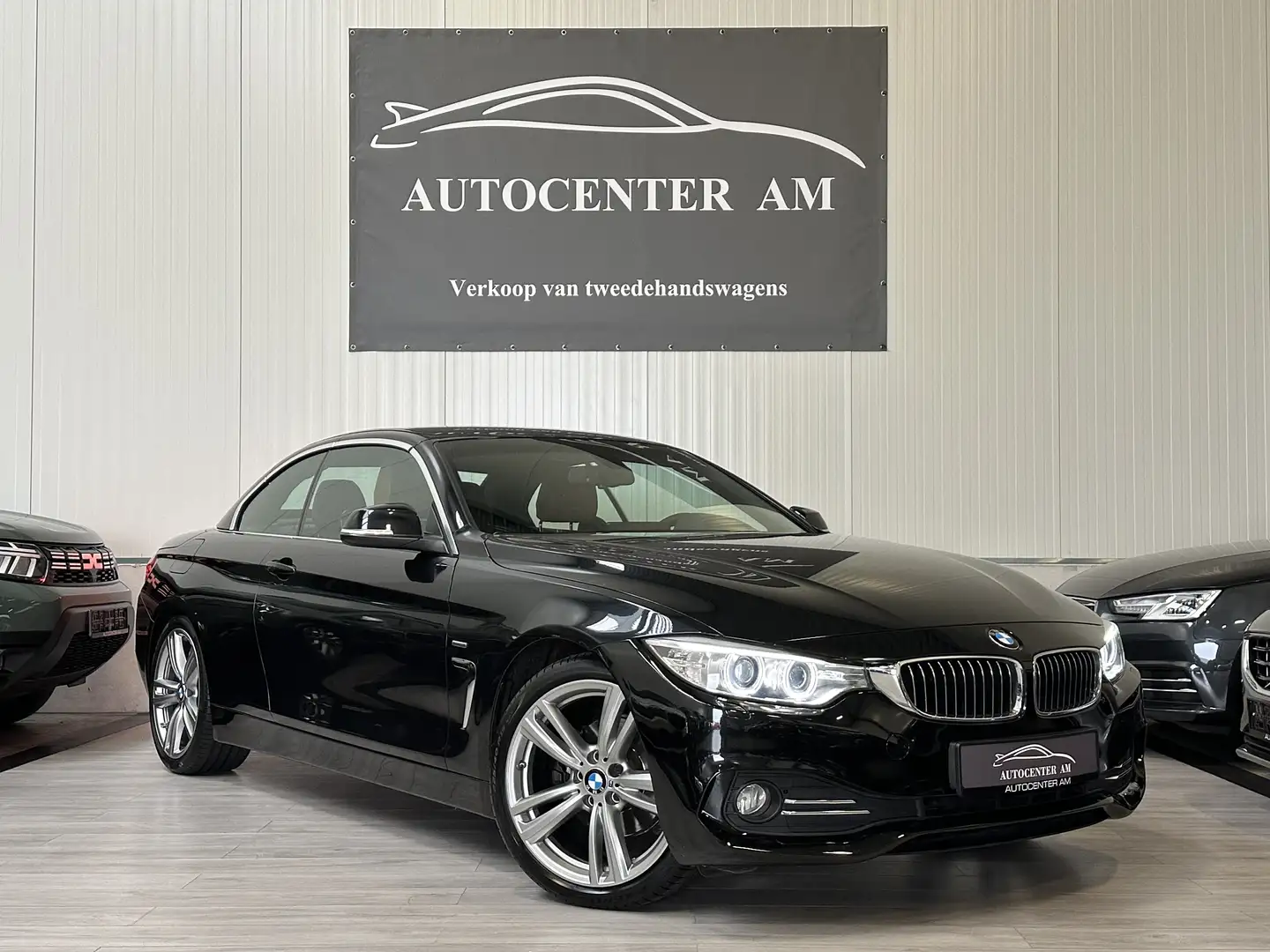 BMW 420 420d Cabrio Aut. Luxury Line *MEMORY SEATS* XENON* Zwart - 2