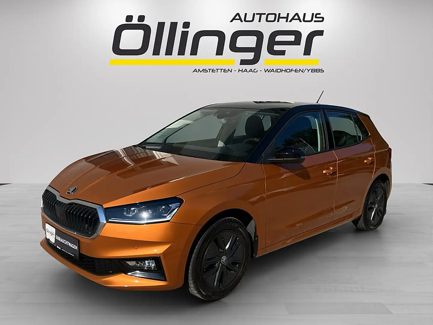 Skoda Fabia Selection 1,0 TSI DSG + viele Extras! Orange - 1