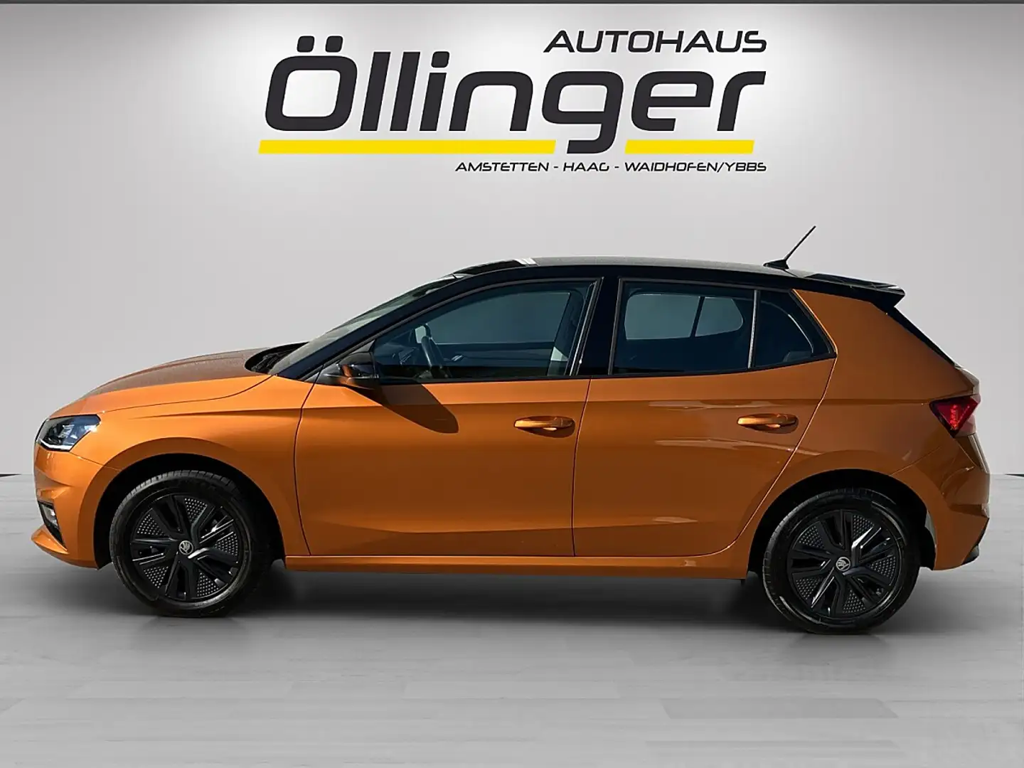 Skoda Fabia Selection 1,0 TSI DSG + viele Extras! Orange - 2