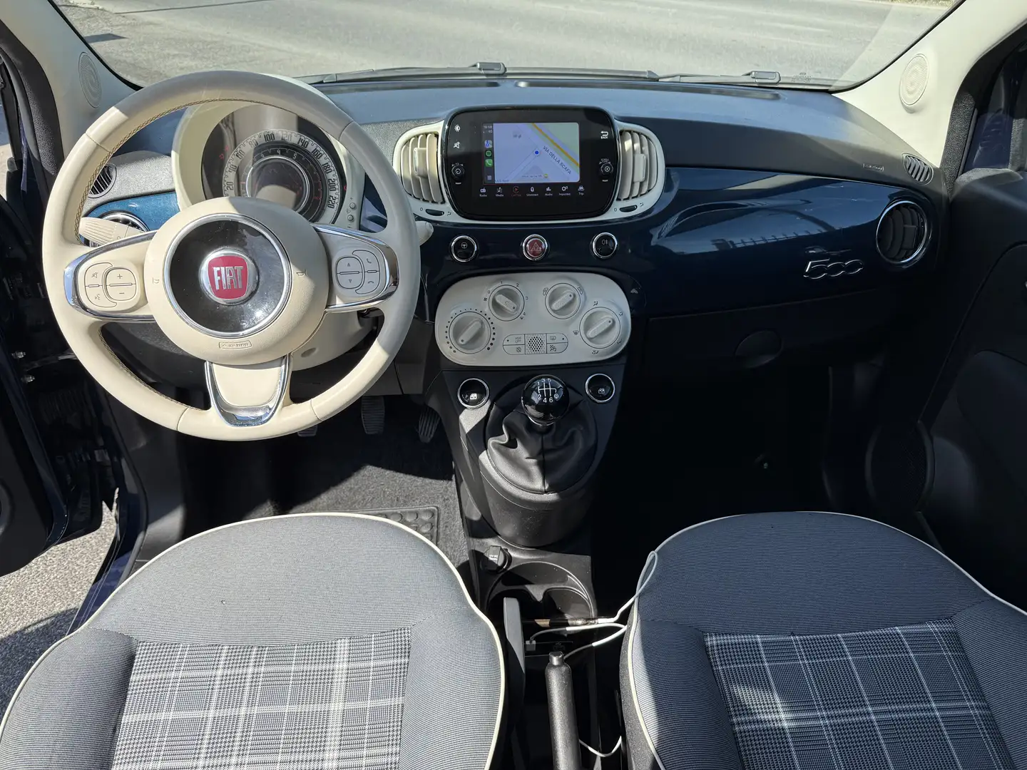 Fiat 500 1.0 hybrid Lounge 70cv Vettura Ufficiale Aziendale Blu/Azzurro - 2