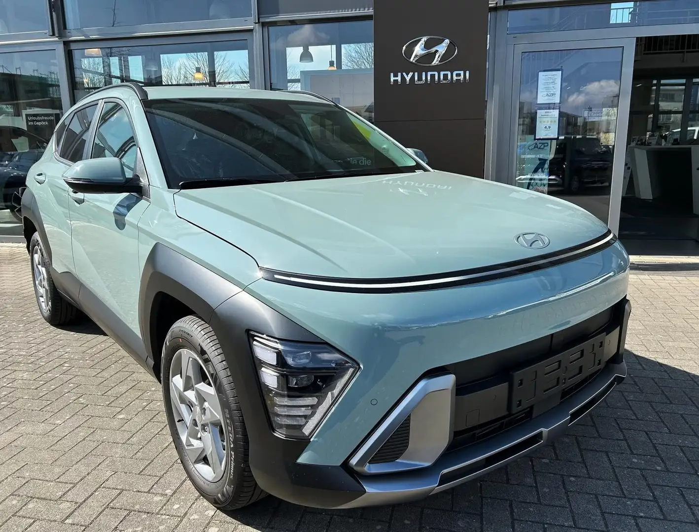 Hyundai KONA SX2 1.6 7-DCT TREND Licht-Paket.Navi.El.Hk Grün - 2
