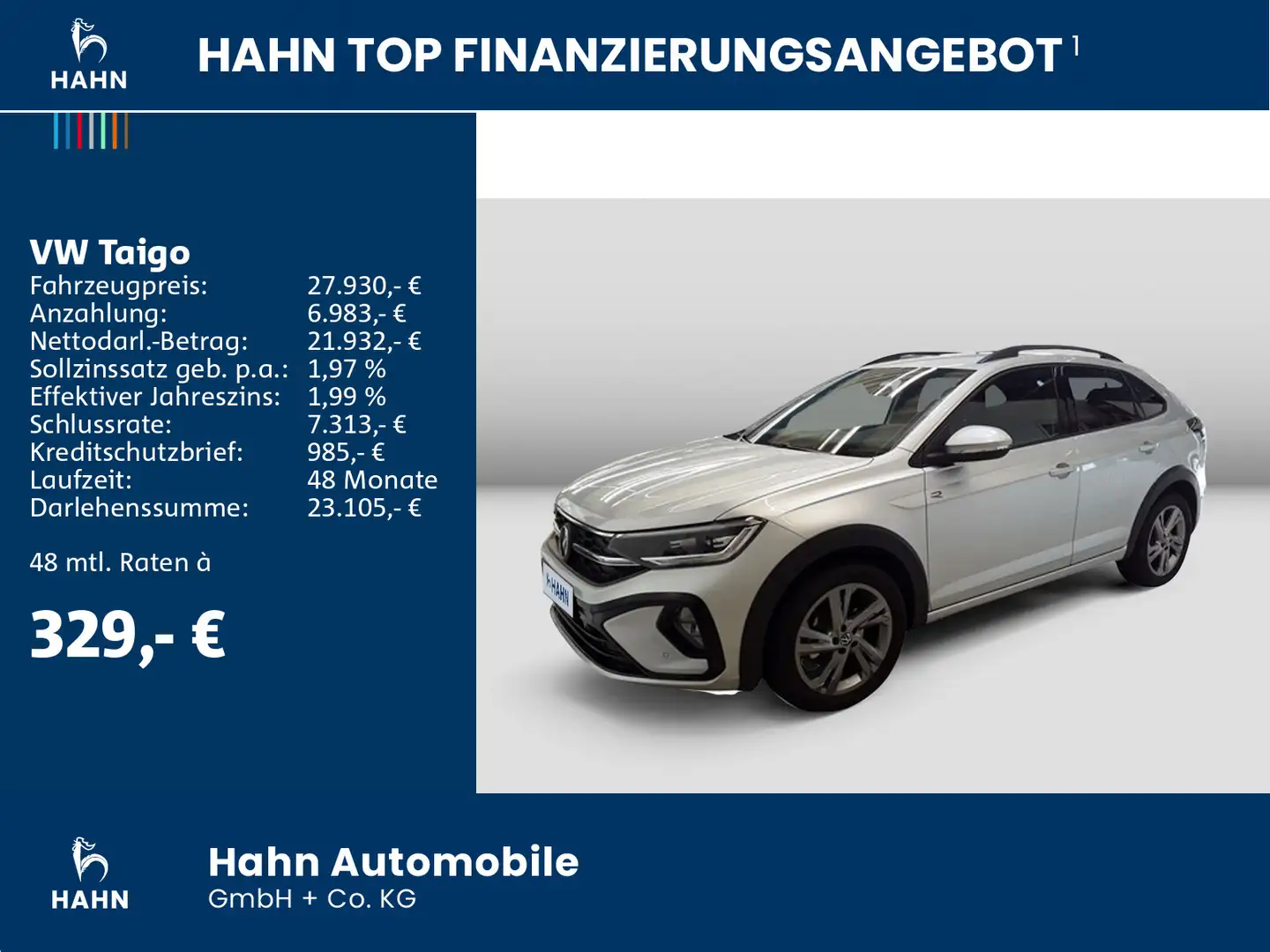 Volkswagen Taigo 1.5 TSI DSG R-Line Matrix Navi ACC Beats Silber - 2