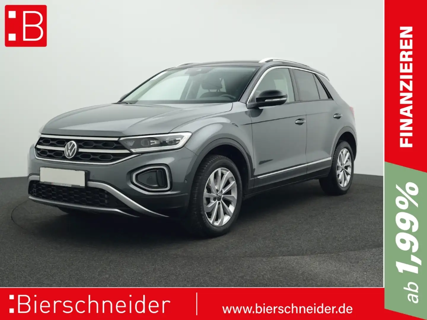 Volkswagen T-Roc 1.5 TSI DSG Style LED NAVI AHK ACC PARKASS Grau - 1