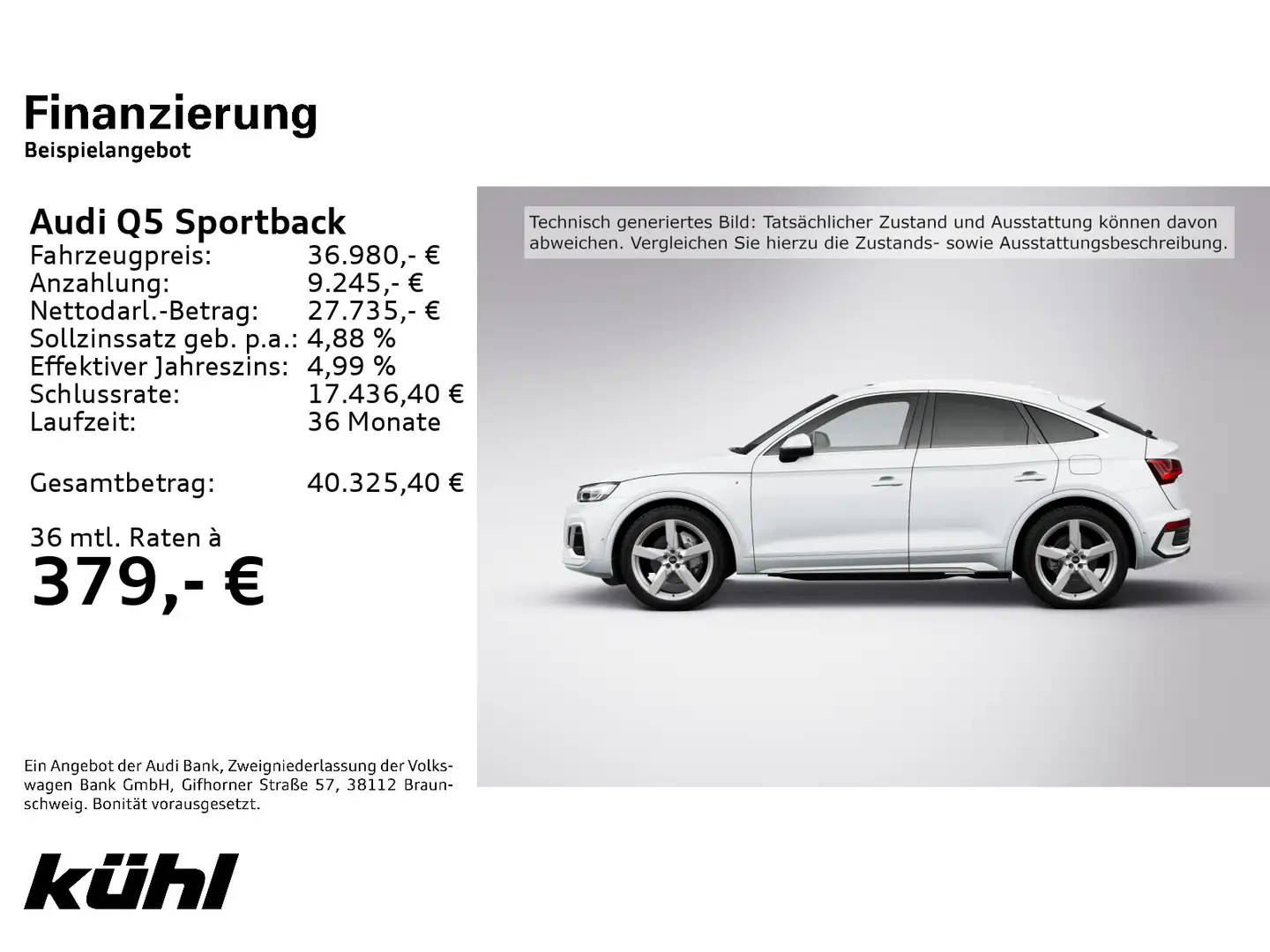 Audi Q5 50 TFSI e Q Tip. S line LED/ACC/HuD Blanc - 2