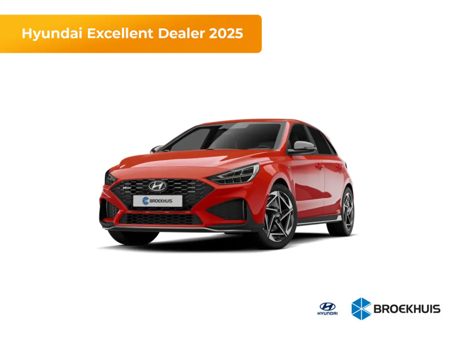 Hyundai i30 N Line € 2000,- korting !!| Actieve rijbaanassiste Rood - 1