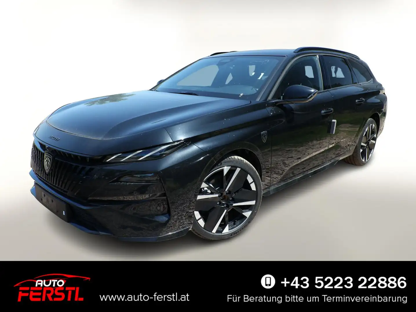 Peugeot 308 SW GT Exclusive MY26 Alcant. 360 AHK eHK Nav 96... Schwarz - 1