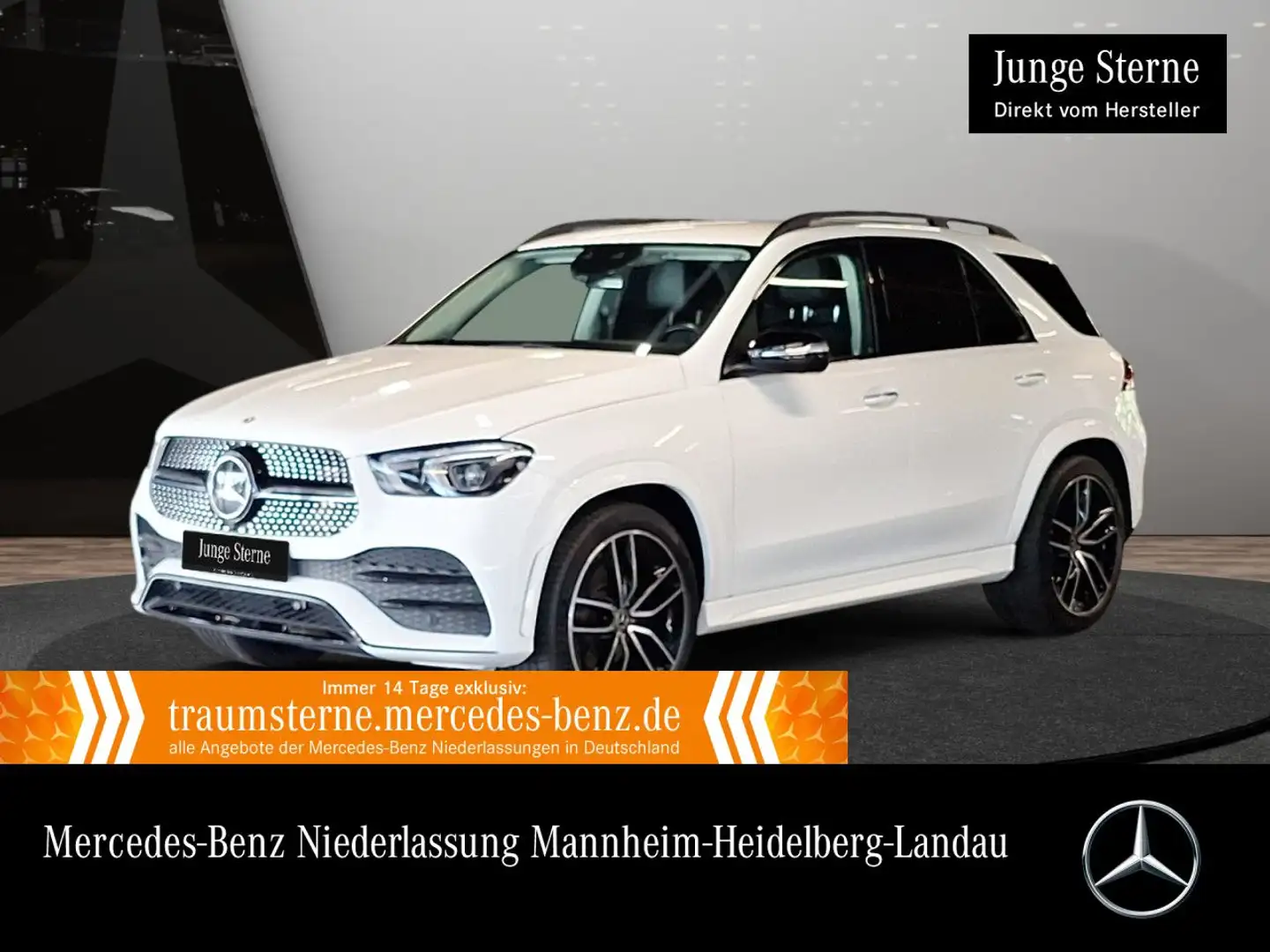 Mercedes-Benz GLE 400 d 4M AMG+NIGHT+360+AHK+LED+FAHRASS+STHZG Blanc - 1