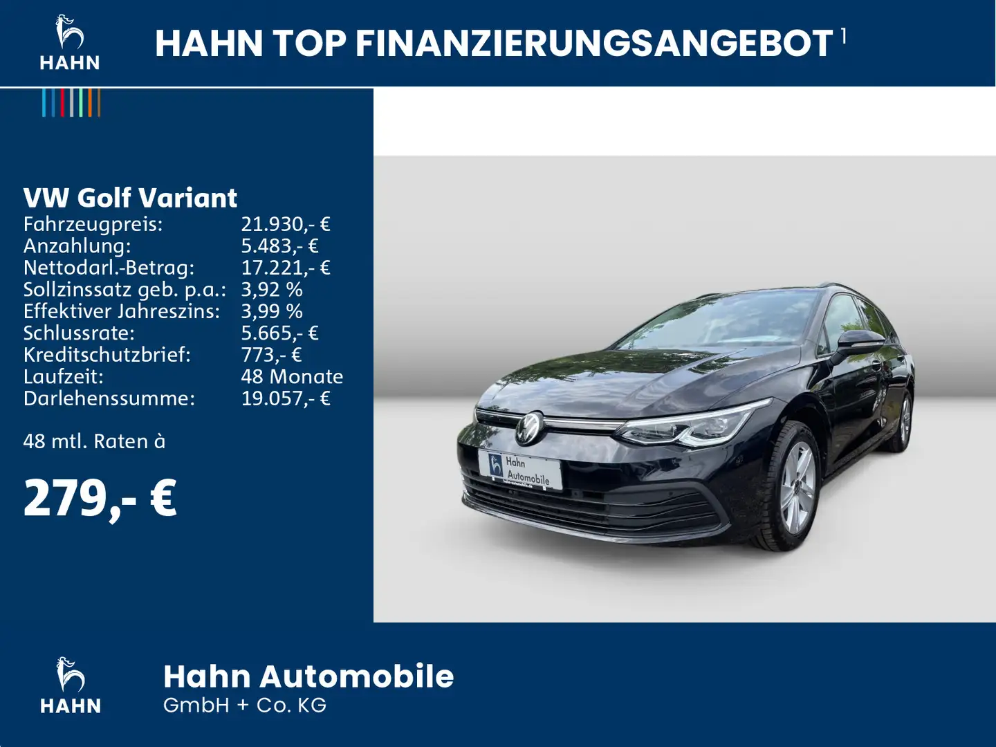 Volkswagen Golf Variant Golf VIII Variant Life 2.0TDI DSG AHK PANO MATRI Schwarz - 2