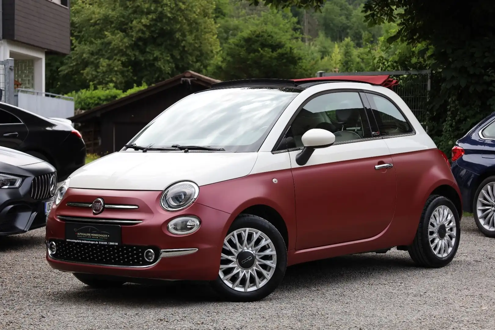 Fiat 500 0.9 TwinAir Cabriolet Lounge/Bluetooth/Klima Wit - 1