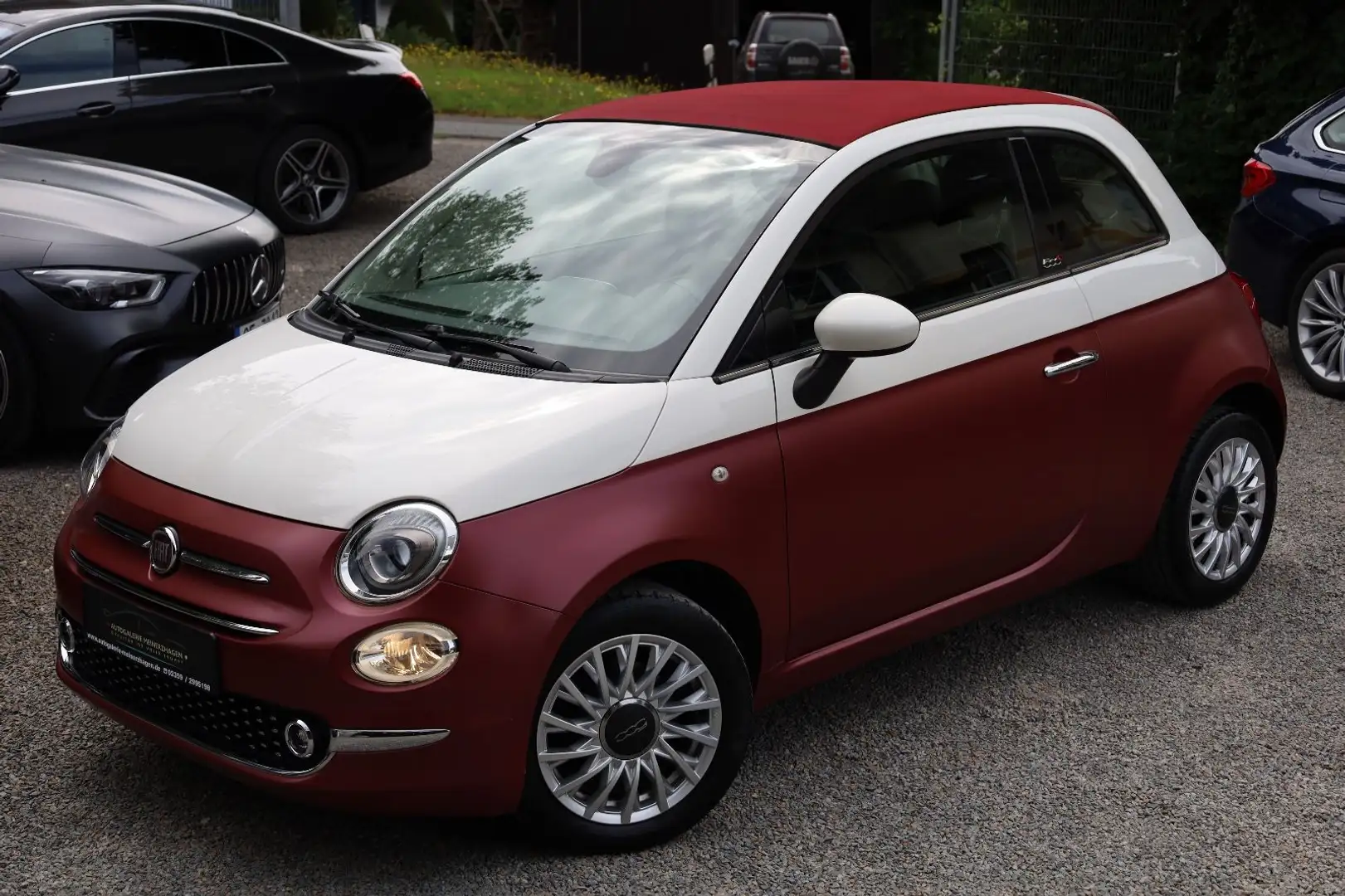 Fiat 500 0.9 TwinAir Cabriolet Lounge/Bluetooth/Klima Wit - 2