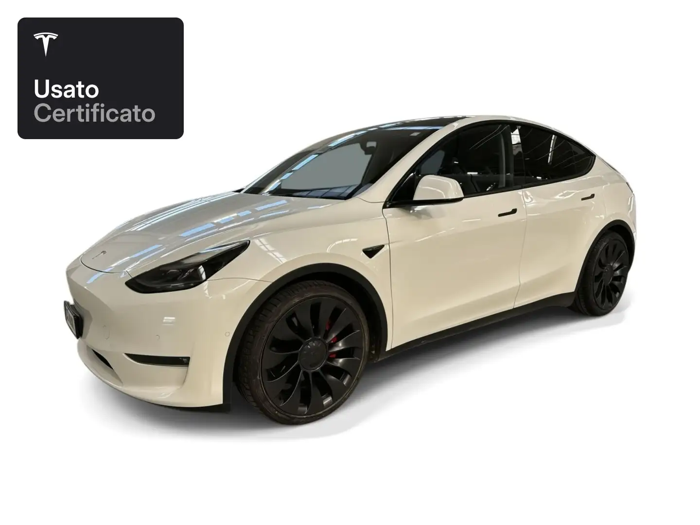 Tesla Model Y Performance Blanc - 1