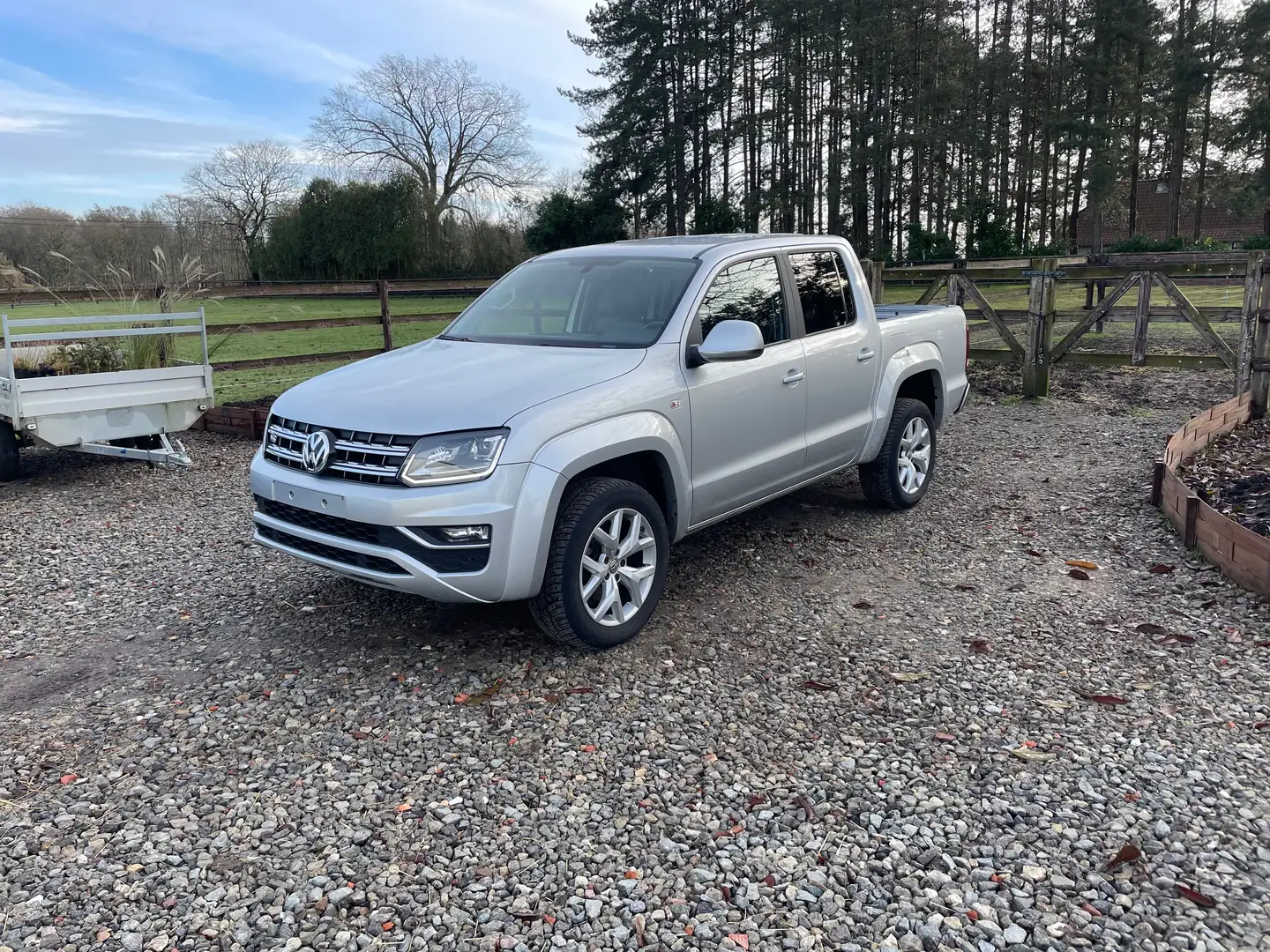 Volkswagen Amarok 3.0 Tdi-CUIR-GPS-CAMERA-28095 HTVA Grijs - 1