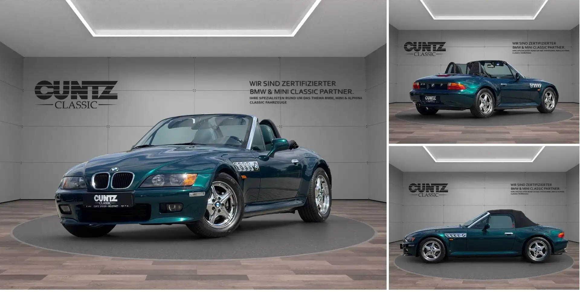 BMW Z3 Roadster 2.8 ++ 1. HAND UNFALLFREI SCHECKHEFT ++ Зелений - 1
