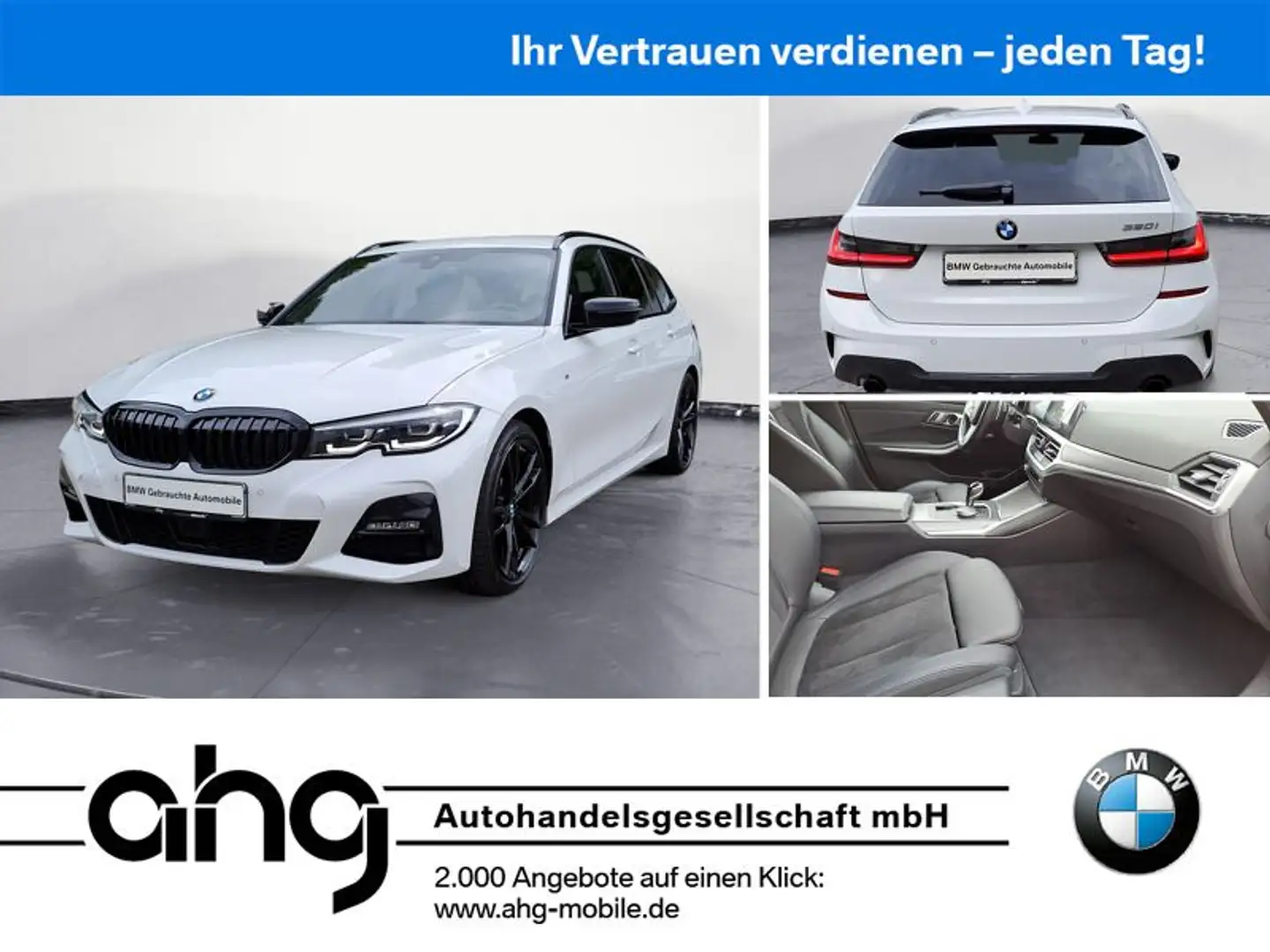 BMW 320 i Touring M Sport Auto Sport Aut. Klimaaut. Wit - 1
