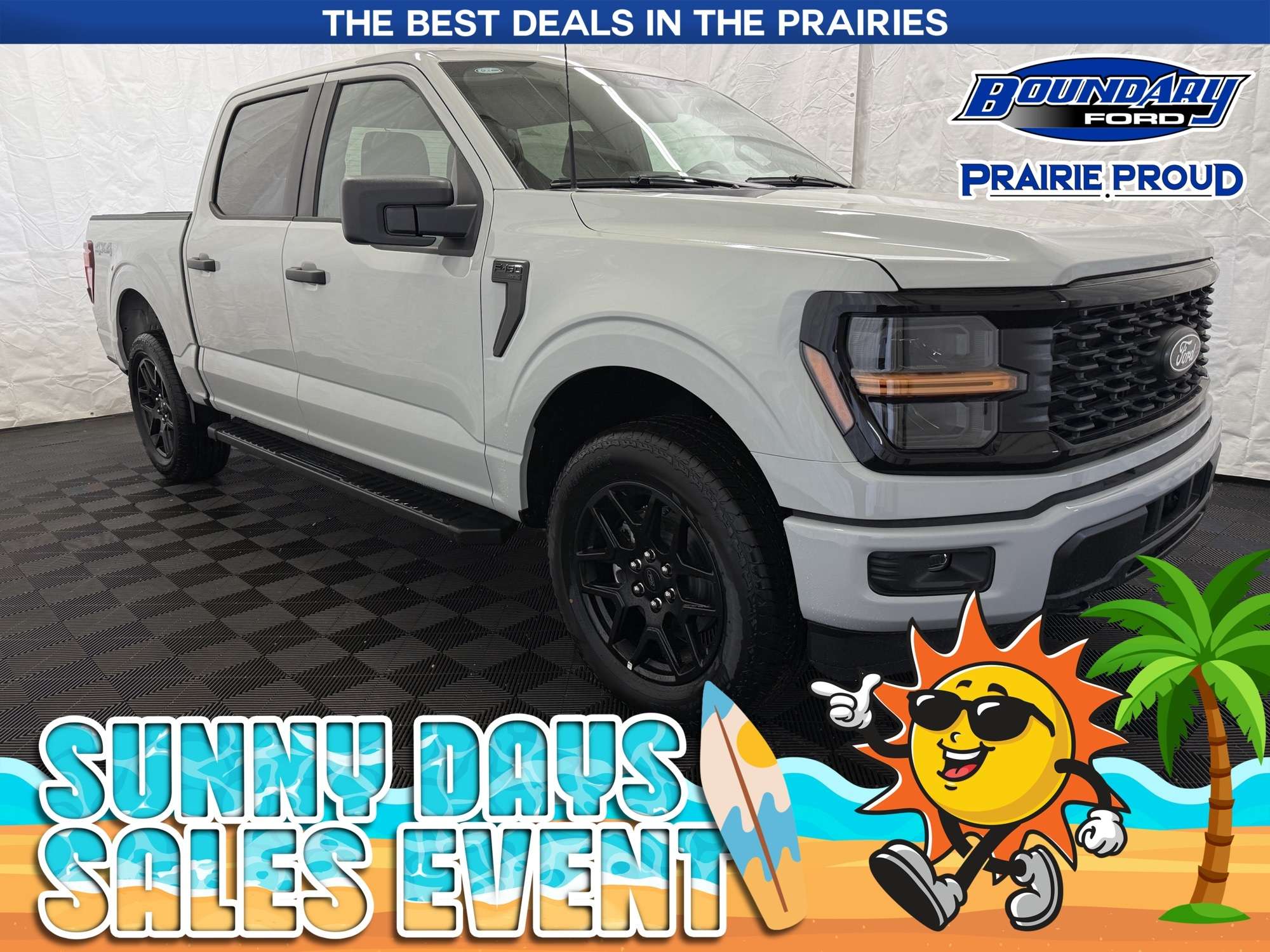 Gray 2026 Ford F-150 Pickup Truck Four-Wheel Drive Automatic