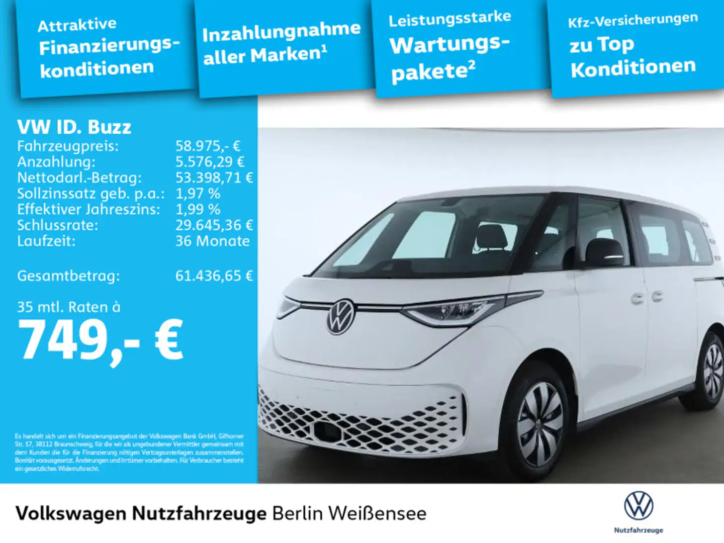 Volkswagen ID. Buzz ID.Buzz Pro*6-SITZE*NAVI*HUD*ASG*APP*STHZG*AAC* Weiß - 2
