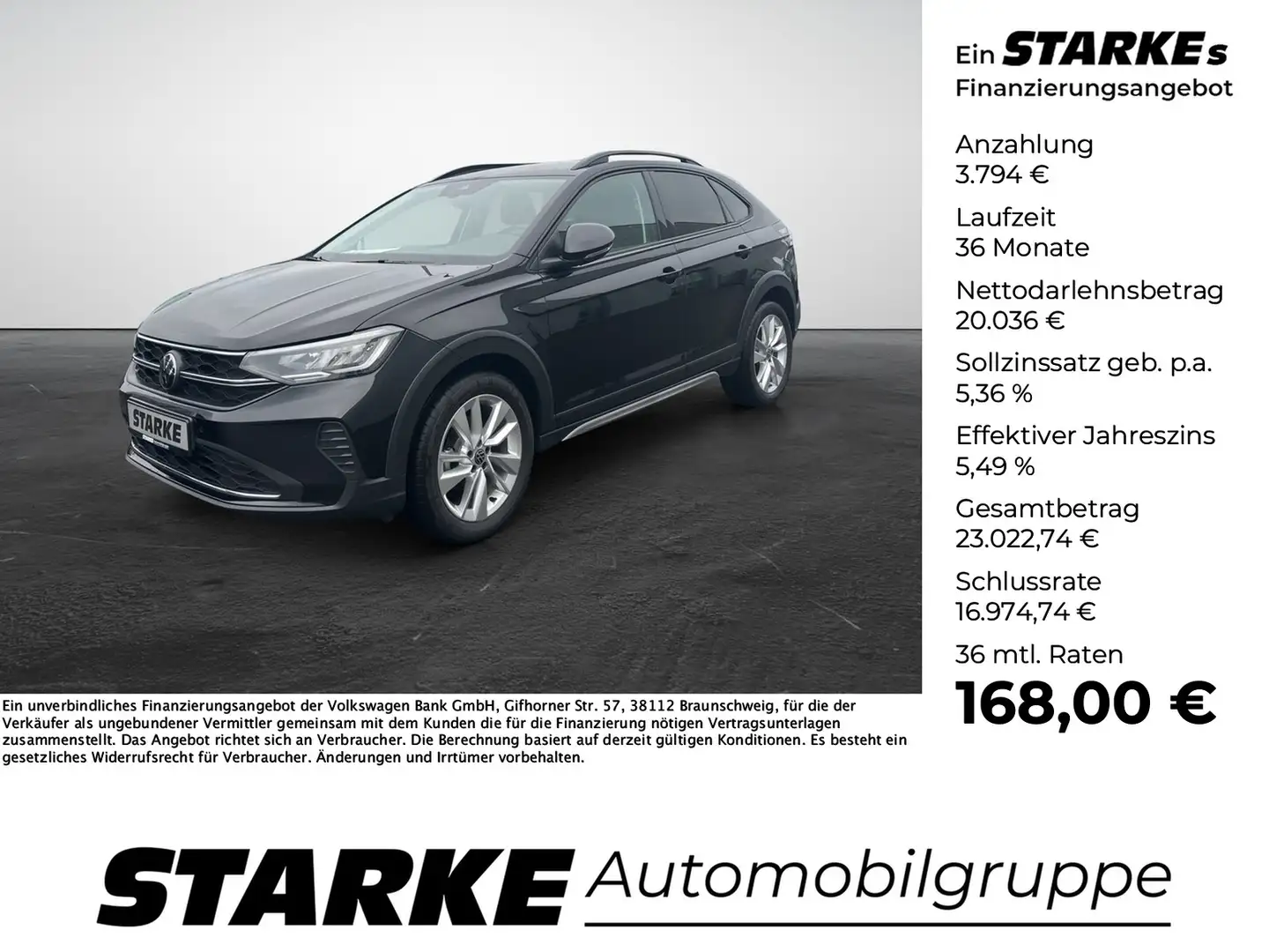 Volkswagen Taigo 1.0 TSI DSG Life Schwarz - 1