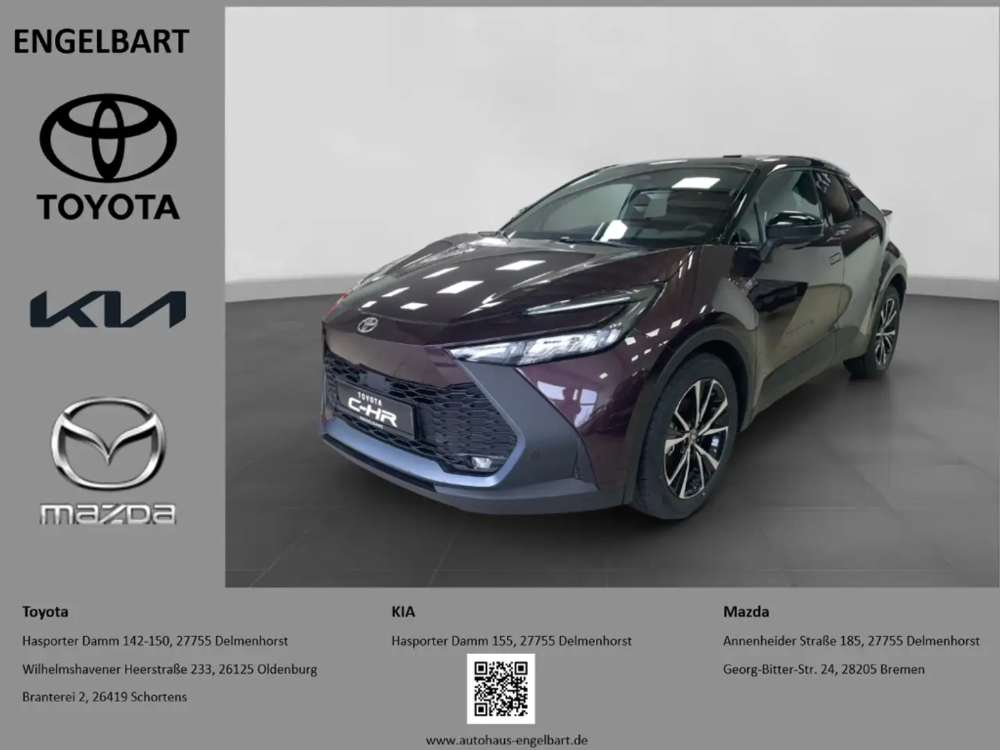 Toyota C-HR 1.8 Team Deutschland Keyless PDCv+h LenkradHZG Violett - 1