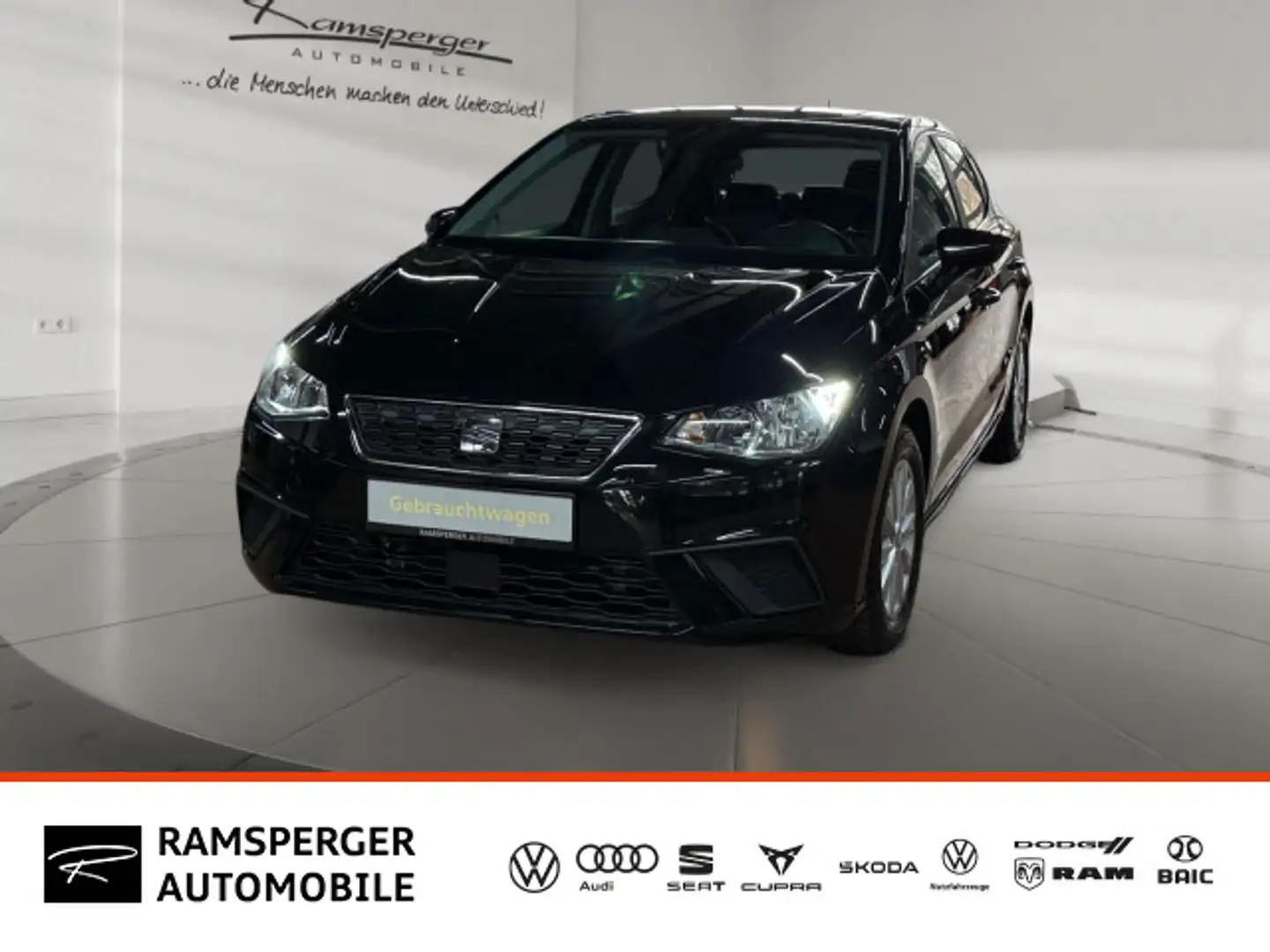 SEAT Ibiza Style 1.0 TSI EHP/Klima/Sitzhzg./uvm. Schwarz - 1