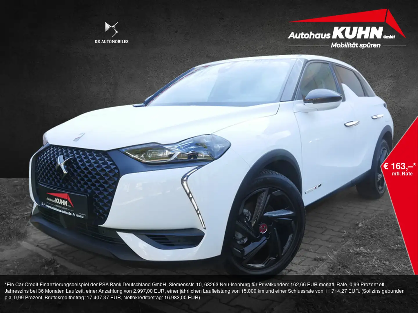 DS Automobiles DS 3 Crossback E-Tense Perfomance Line NAVI Weiß - 1