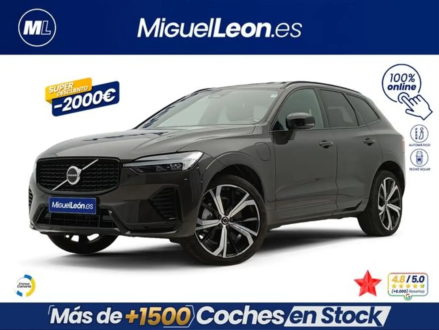Volvo XC60 2.0 T6 AWD Recharge R-Design Auto Gris - 1