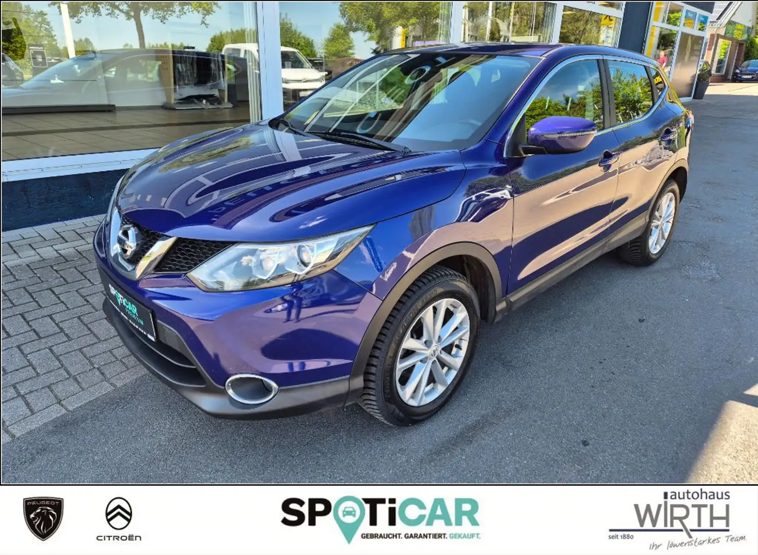 Nissan Qashqai 1.2 DIG-T ACENTA KLIMAAUT.+SITZHZG.+AHK Blau - 1