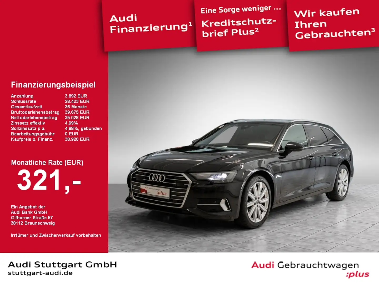 Audi A6 Avant sport 45 TFSI Leder Keyless virtCo 19'' Schwarz - 1