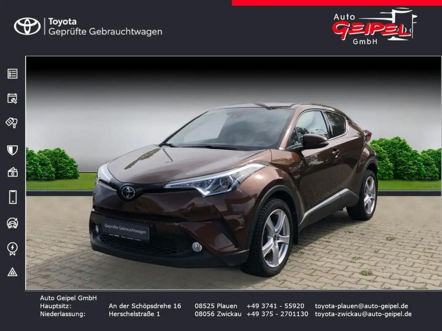 Toyota C-HR 1.2 Turbo Lounge Braun - 1