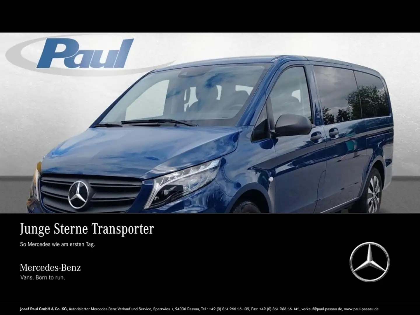 Mercedes-Benz Vito 119 Tourer Edition Distr+LED+Pano+2xKlima Blau - 1