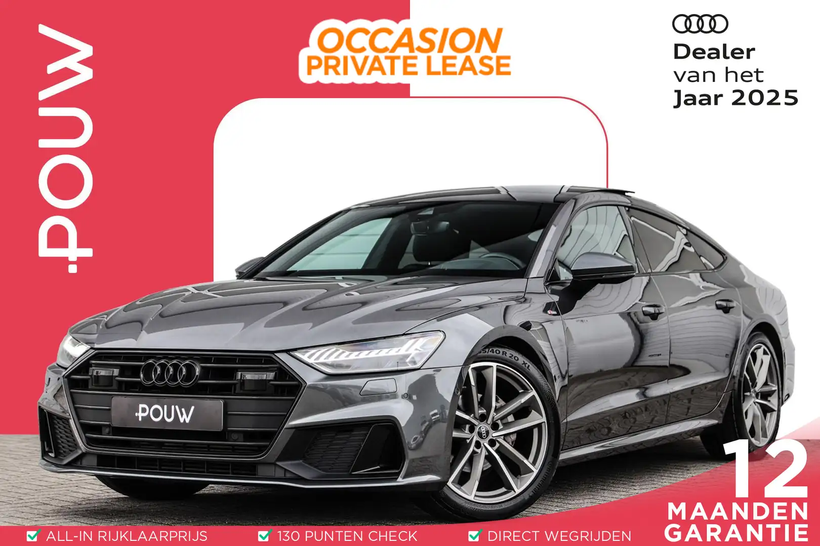 Audi A7 Sportback 40 TFSI 204pk S-Line Edition | Panoramad Gris - 1