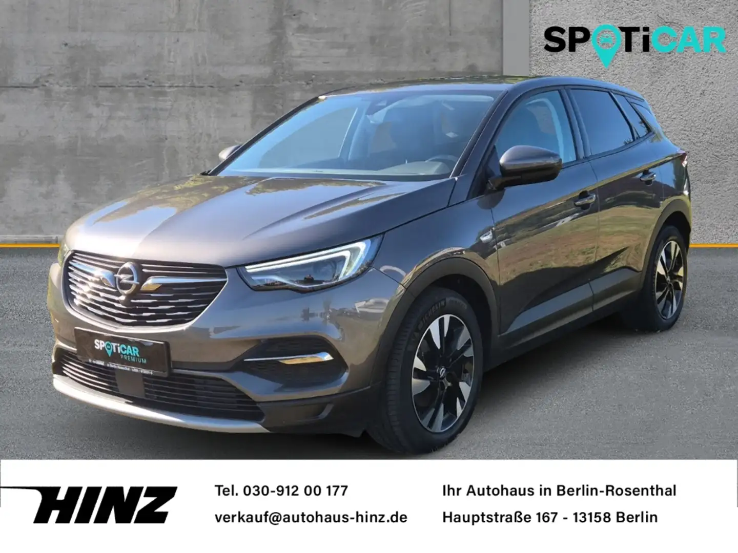 Opel Grandland X Elegance 1.2 Turbo,PDC,Kamera,Navi,LED Grau - 1