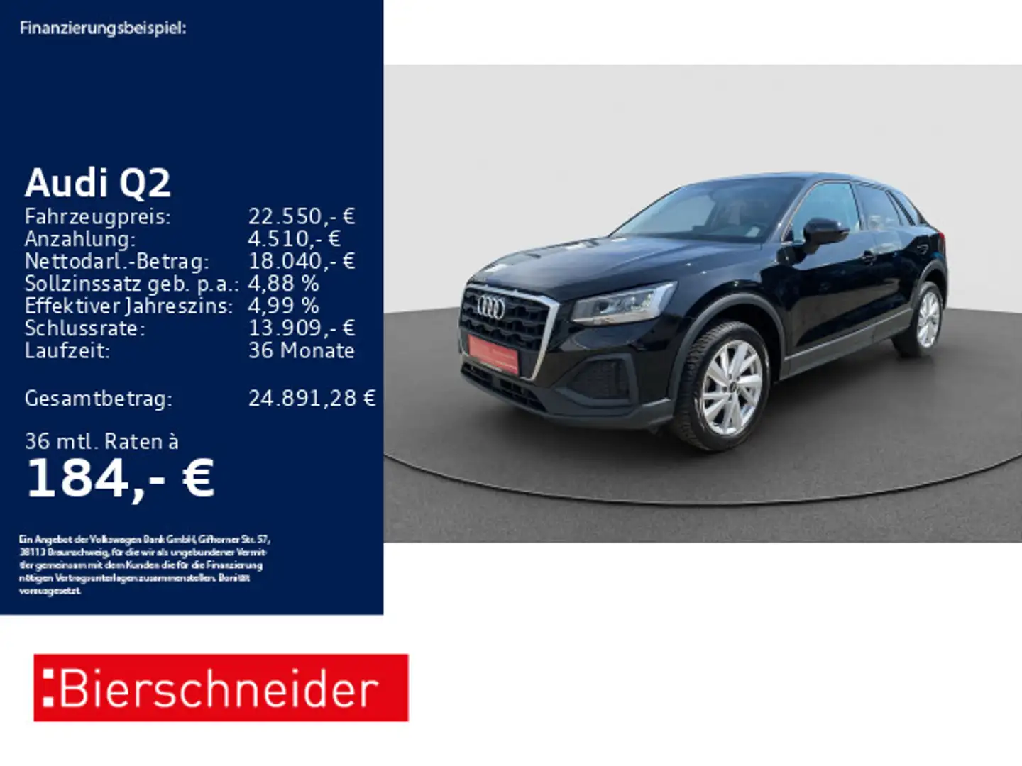 Audi Q2 35 TFSI S tronic LED NAVI SHZ CAM Nero - 1