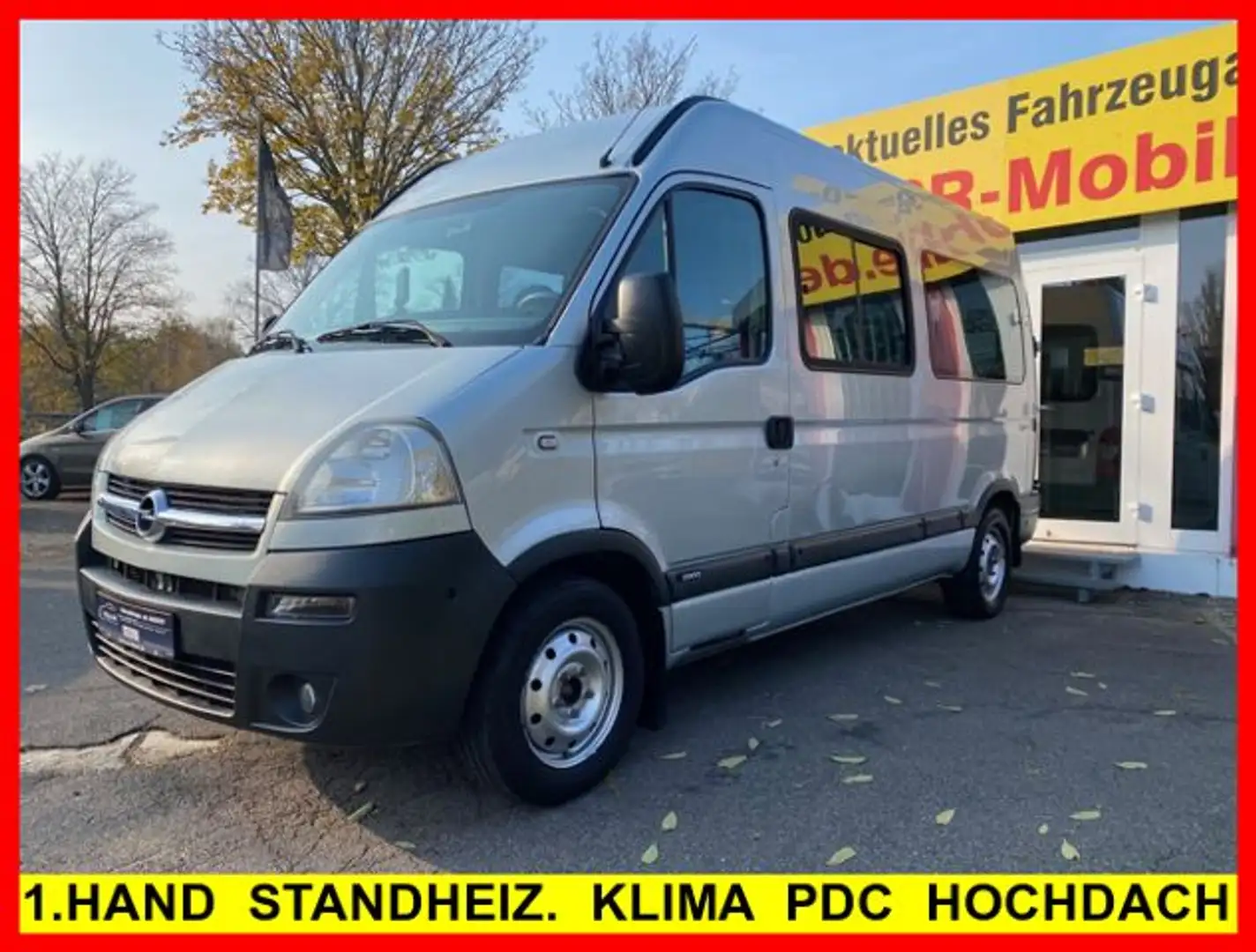 Opel Movano Kombi 2.5 CDTI 9 SITZE 1.HD STANDHEIZ.PDC Silber - 1
