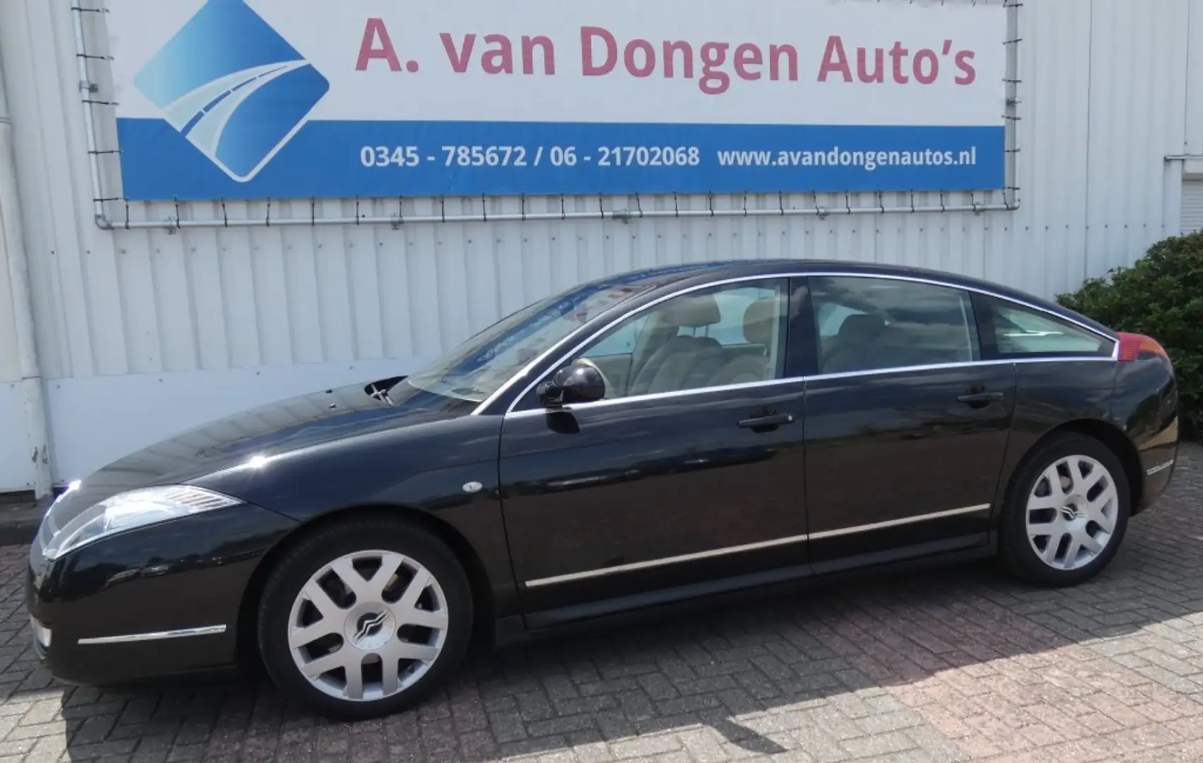 Citroen C6 3.0 V6 Exclusive Automaat,Leer,1e Eignr,DBriem Ver Zwart - 1