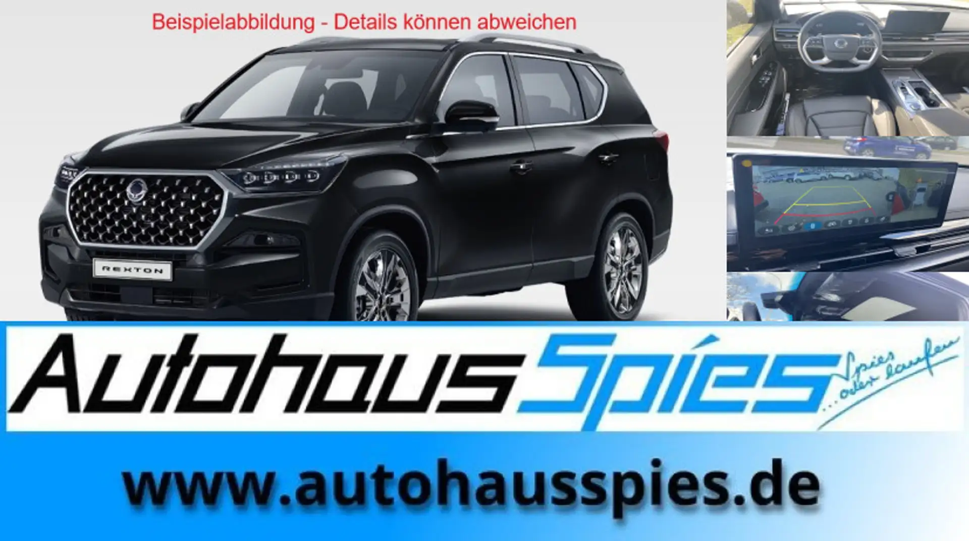 KGM Rexton 2.2 E-XDI 4WD 8AT MY25  Black 3.5t AHL GSD ACC 360 Schwarz - 1