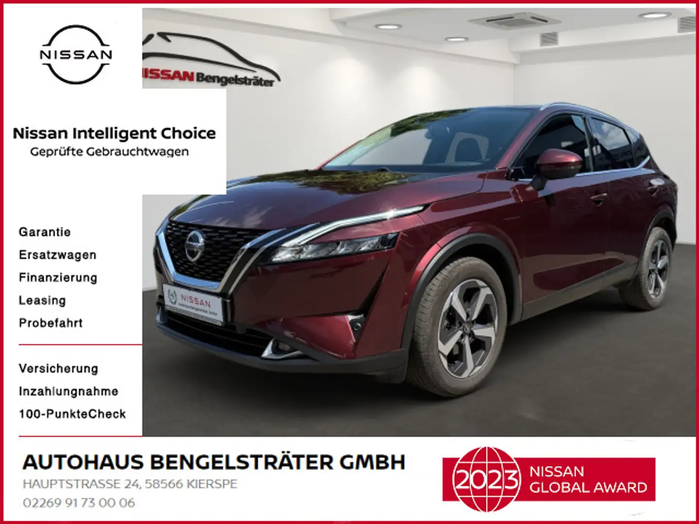 Nissan Qashqai 1.3 DIG-T N-Connecta AHK Rot - 1